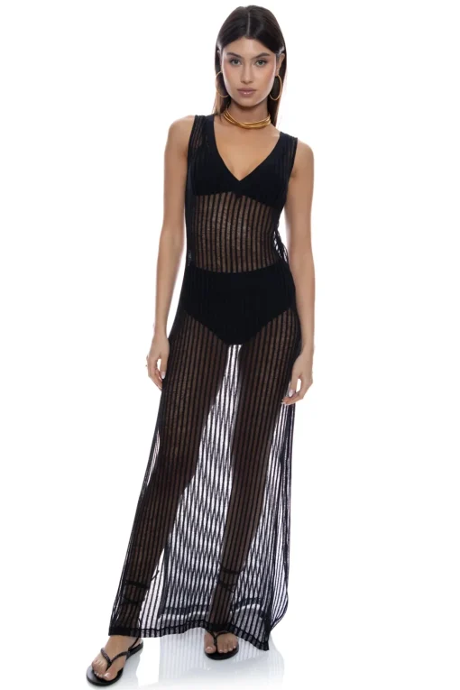 V-Neck Tank Maxi Cover Dress