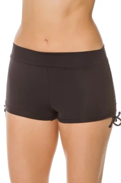 Adjustable Side Boyshort Bikini Bottom