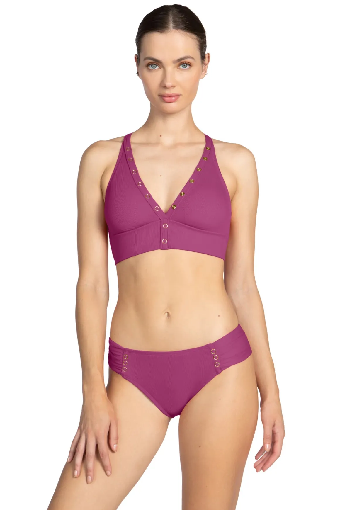 Amy Banded Triangle Bikini Top