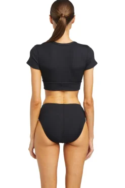 Amy Ribbed Raglan Bikini Top