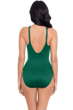 Aphrodite High Neck Notched One Piece Swimsuit