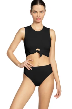 Ava High Neck Tank Bikini Top