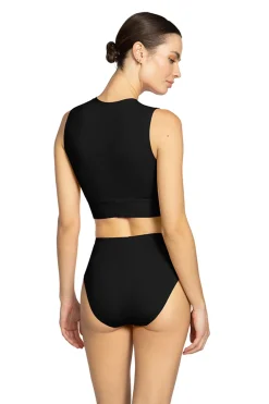 Ava High Neck Tank Bikini Top