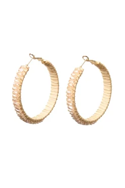 Beaded Hoop Earrings