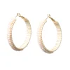 Beaded Hoop Earrings