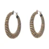 Beaded Hoop Earrings