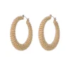 Beaded Hoop Earrings