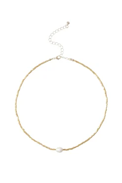 Beaded Pearl Necklace