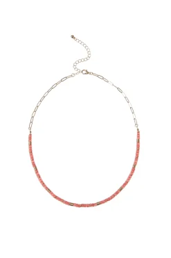 Beaded Stone Necklace