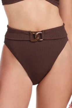 Belted High Waist Bikini Bottom