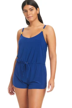 Blouson Romper One Piece Swimsuit