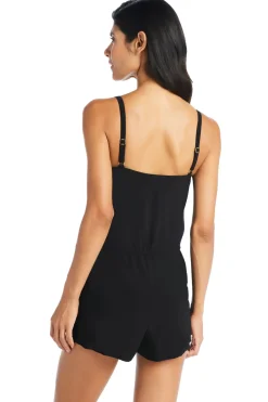 Blouson Romper One Piece Swimsuit