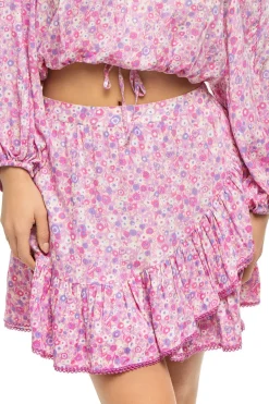 Bova V Ruffle Mini Skirt