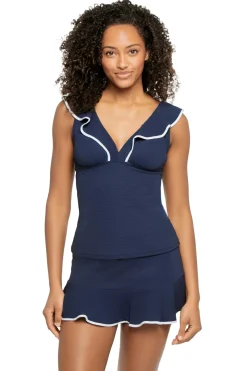 Cabana Ruffle Tankini Top