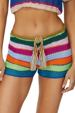Calypso Bree Boho Crochet Shorts