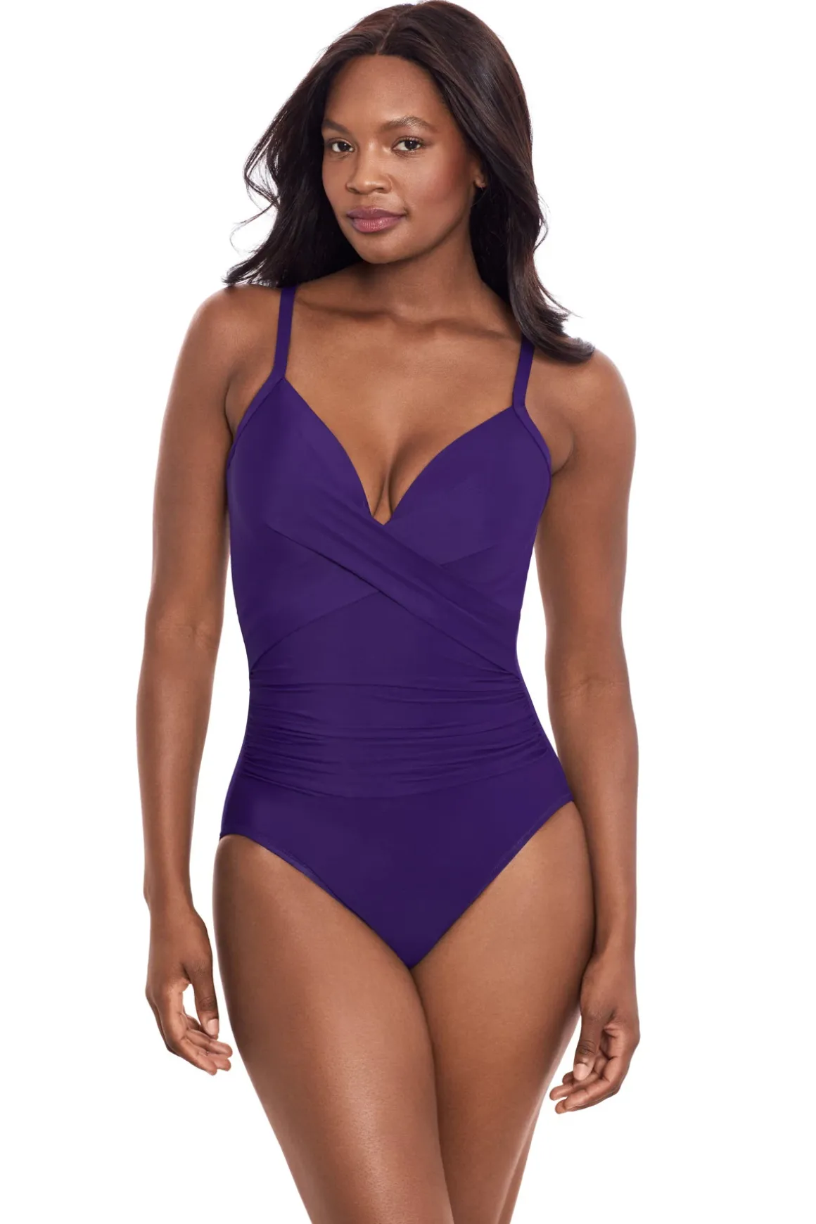 Captivate Underwire Surplice One Piece Swimsuit