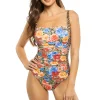 Cheetah Ruched One Piece Swimsuit