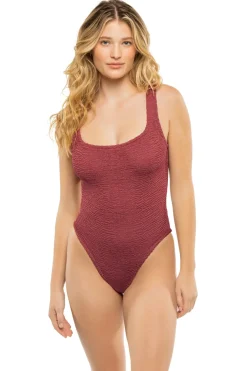 Classic Square Neck One Piece Swimsuit