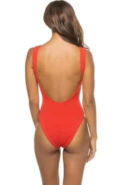 Classic Square Neck One Piece Swimsuit