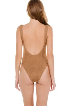 Classic Square Neck One Piece Swimsuit