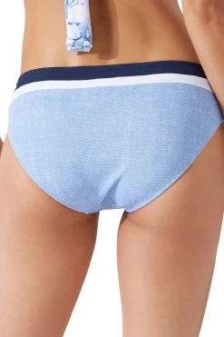 Colorblock Banded Hipster Bikini Bottom