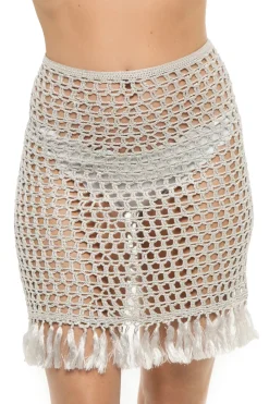 Crochet Fringe Mini Skirt
