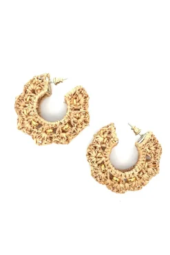 Crocus Hoop Earrings