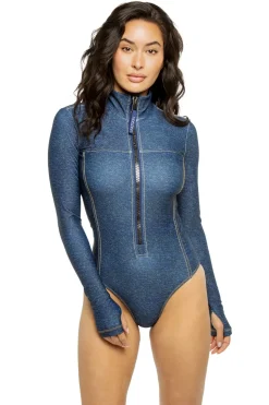 Danielle Denim Blue Bodysuit