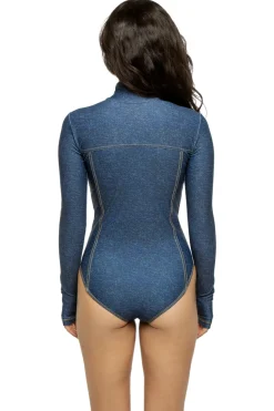 Danielle Denim Blue Bodysuit
