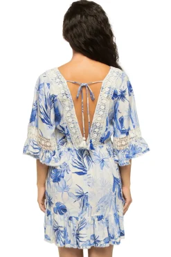 Deep V-Neck Mini Dress