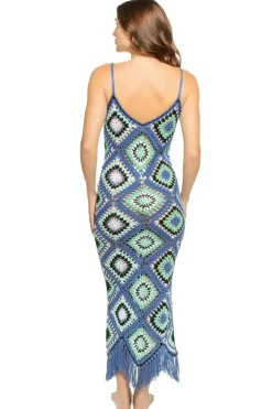 Diamond Crochet Midi Dress