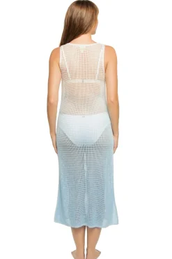 Dip Dye Crochet Midi Dress