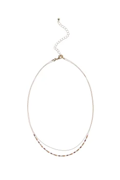 Double Row Beaded Necklace