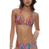 Electric Skin Halter Bikini Top