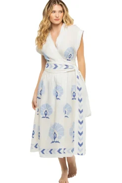 Embroidered Midi Dress