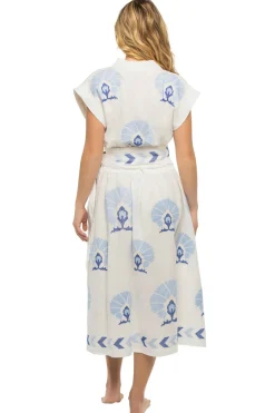 Embroidered Midi Dress