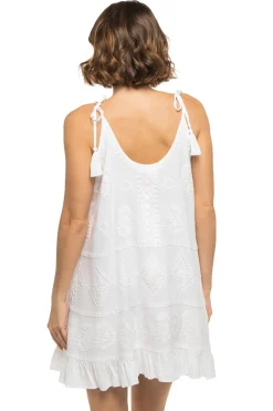 Embroidered Mini Dress