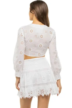 Estensi Embroidered Crop Top