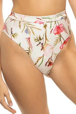 Floral High Waist Bikini Bottom