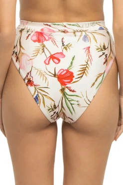 Floral High Waist Bikini Bottom