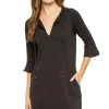 Flounce Sleeve Cover Up Dress
