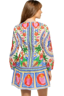 Flowers Beach Mini Dress