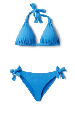 Frankie Textured Tie Side Hipster Bikini Bottom