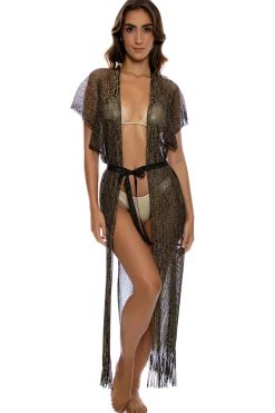 Fringe Long Kimono