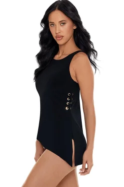 Gabriella High Neck Tankini Top