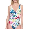 Garden Dream V-Neck One Piece Swimsuit