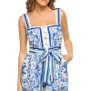 Garden Tiles Short Romper