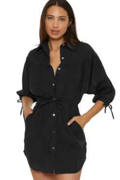 Gauzy Shirt Dress