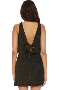 Gilded Reversible Mini Dress