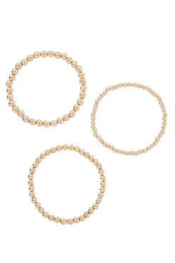 Gold Bracelets (Set of 3)